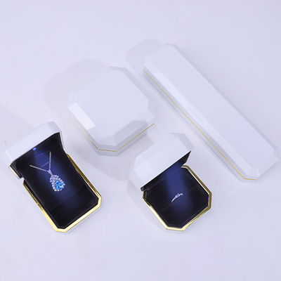 Logo tùy chỉnh Đèn trang sức Hộp quà cho vòng đeo tay Áo đeo cổ Anh Đeo cổ nhung Nhẫn thủ công Vật liệu thủ công