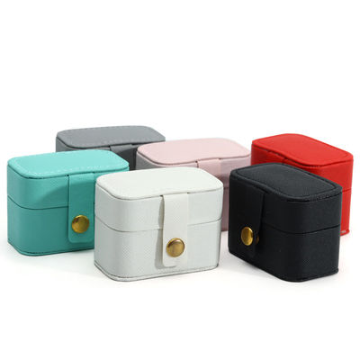 Vỏ đồ trang sức da Đồ cầm tay Mini tổ chức du lịch để lưu trữ vòng đeo tai dây chuyền