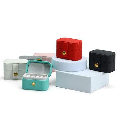 Vỏ đồ trang sức da Đồ cầm tay Mini tổ chức du lịch để lưu trữ vòng đeo tai dây chuyền
