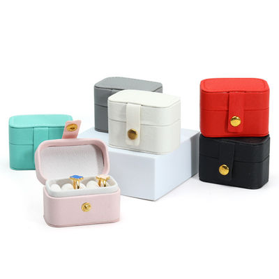 Vỏ đồ trang sức da Đồ cầm tay Mini tổ chức du lịch để lưu trữ vòng đeo tai dây chuyền
