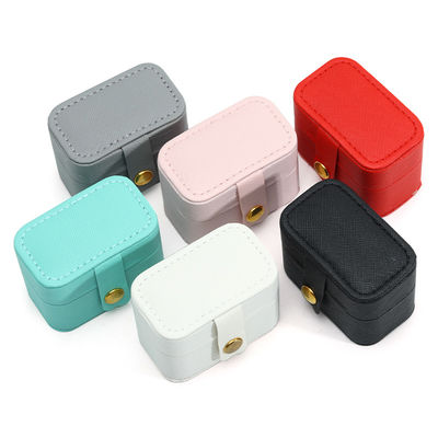 Vỏ đồ trang sức da Đồ cầm tay Mini tổ chức du lịch để lưu trữ vòng đeo tai dây chuyền