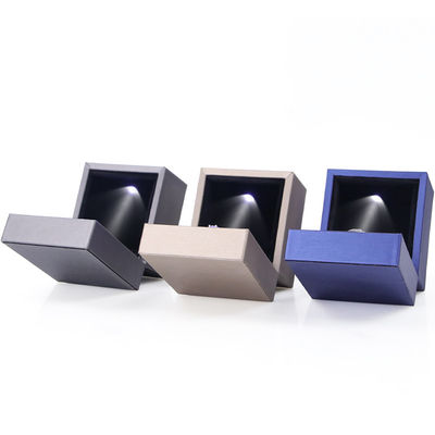 Hanhong Logo tùy chỉnh Da giả Nhạc nhung Hộp đeo tai Gương đeo cổ