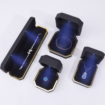 Hộp đóng gói đồ trang sức nhung bằng nhựa làm bằng tay cho vòng đeo tai vòng đeo cổ