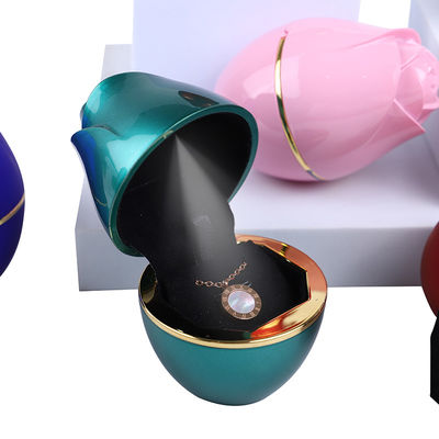 Hộp đóng gói đồ trang sức ánh sáng LED 2021 Rose Design cho nhựa và nhung tùy chỉnh