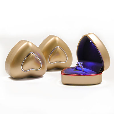Hộp nhẫn đèn LED màu hồng tùy chỉnh kích thước để lưu trữ và trưng bày đồ trang sức
