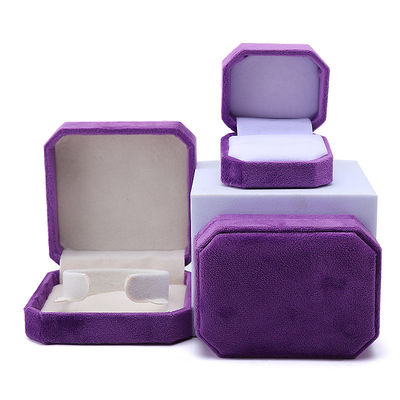 Mua Bao bì đồ trang sức tùy chỉnh hình chữ nhật màu tím Flannelette Box cho vòng đeo cổ vòng đeo tay online manufacture