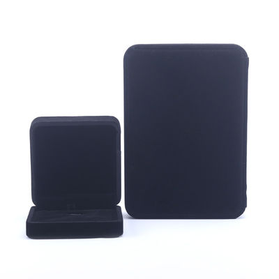 Tay làm nhẫn nhung đen hộp đồ trang sức cho vòng cổ Stud tai đeo tay Custom