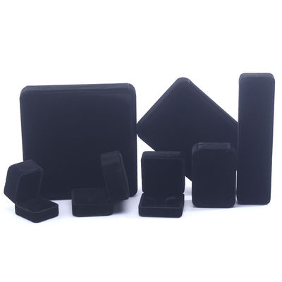 Tay làm nhẫn nhung đen hộp đồ trang sức cho vòng cổ Stud tai đeo tay Custom