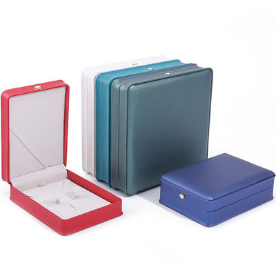 Mua Chiếc hộp chữ cái hình chữ nhật thủ công Hanhong Custom Logo Box Crown Design Chiếc hộp da PU sang trọng Chiếc vòng cổ Chiếc hộp trang sức online manufacture