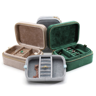 Hôn nhân Velvet Travel Ring Box cho Han Hong Cặp đôi vòng cổ Bảo quản đồ trang sức