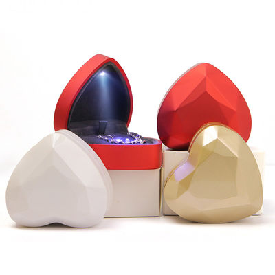 Hộp đựng trang sức hình trái tim cao cấp có đèn LED tùy chỉnh với logo