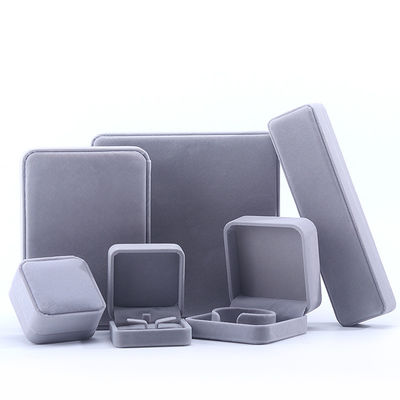 Mua Tự chỉnh kích thước hộp đồ trang sức nhung màu xám cho dây chuyền dây chuyền dây chuyền đeo tay đeo tay online manufacture