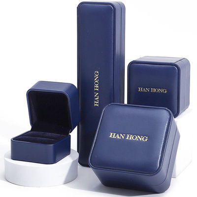 Mua Dark Blue Round Corner PU Da đồ trang sức Set Box Xưởng đồ trang sức cao cấp online manufacture