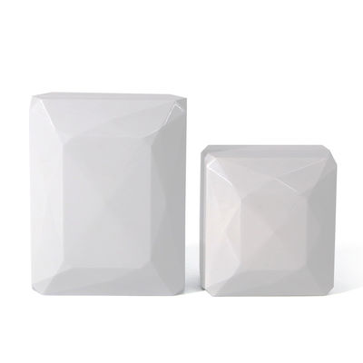Hộp nhẫn sang trọng của Hanhong Logo tùy chỉnh hộp lưu trữ đồ trang sức màu trắng bằng nhựa PU với đèn LED