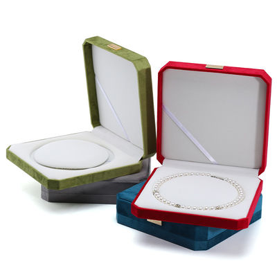 Bao bì tùy chỉnh Velvet Pearl Set Metal Display Stand cho hộp an toàn đồ trang sức nhỏ