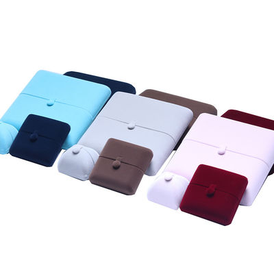 10*10*3cm Hanhong Logo tùy chỉnh đồ trang sức xa xỉ hộp đóng gói nhung nhẫn nhẫn đeo tay tai