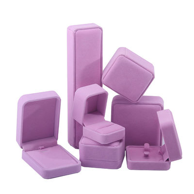 Hign hộp trang sức chất lượng hign cuối thủ công màu hồng nhung hộp trang sức cho bộ trang sức