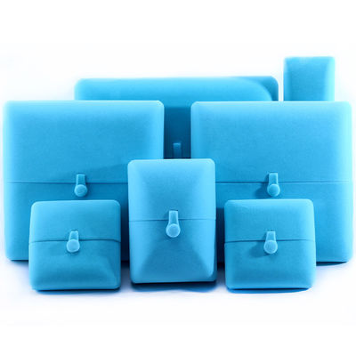 Mua Sky Blue Velvet Hanhong Logo tùy chỉnh đồ trang sức bao bì hộp cho vòng đeo tay tai cúp quà online manufacture