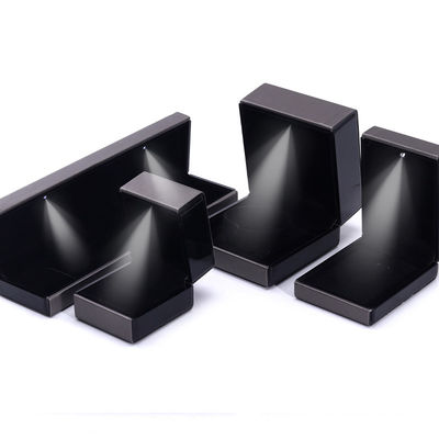 Hộp đóng gói đồ trang sức màu xám cho vòng cổ và nhẫn