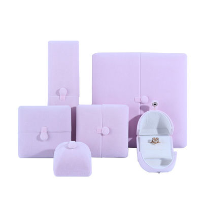 Mua Velvet Hanhong Logo tùy chỉnh hộp đóng gói đồ trang sức cho vòng đeo tai sang trọng màu hồng online manufacture