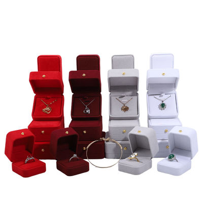 Mua 9*9*3.5cm Hộp đóng gói đồ trang sức bằng nhung hoàn hảo cho vòng đeo cổ tay và vòng đeo tai online manufacture