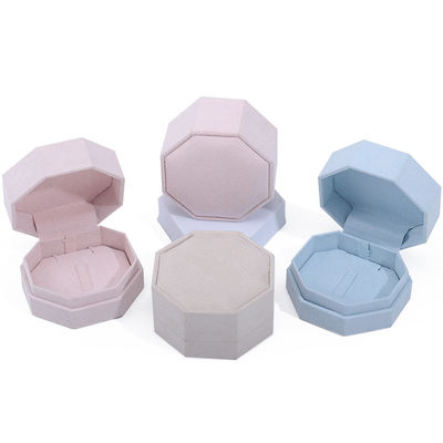 7.5 * 7.5cm hộp trang sức nhung cho tùy chỉnh logo vòng cổ và nhẫn thiết lập hiển thị du lịch
