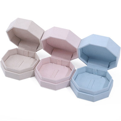 7.5 * 7.5cm hộp trang sức nhung cho tùy chỉnh logo vòng cổ và nhẫn thiết lập hiển thị du lịch