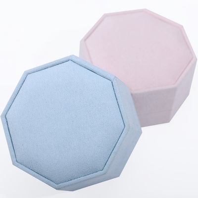 7.5 * 7.5cm hộp trang sức nhung cho tùy chỉnh logo vòng cổ và nhẫn thiết lập hiển thị du lịch