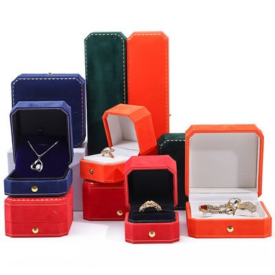 Mua Logo tùy chỉnh hình chữ nhật Nhạc nhung hộp cho vòng tai dây chuyền vòng đeo cổ online manufacture
