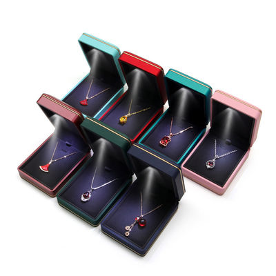 Bao bì đồ trang sức Hanhong Logo tùy chỉnh in màn hình lụa Hộp lưu trữ LED sang trọng với ánh sáng