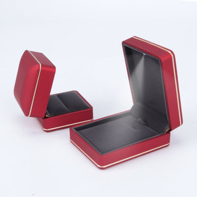Mua Hộp đồ trang sức nhung nhựa vật liệu với ánh sáng và logo tùy chỉnh in màn hình lụa online manufacture