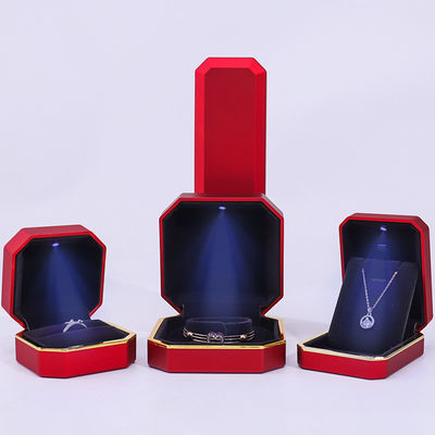 Mua Hộp trang sức nhung LED đỏ cho bao bì vòng cổ tùy chỉnh và phụ kiện khác online manufacture
