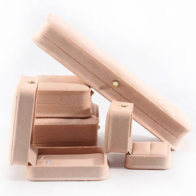 Các hộp đồ trang sức bằng nhung hình chữ nhật tùy chỉnh để đóng gói vòng đeo tai và vòng cổ