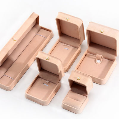 Các hộp đồ trang sức bằng nhung hình chữ nhật tùy chỉnh để đóng gói vòng đeo tai và vòng cổ