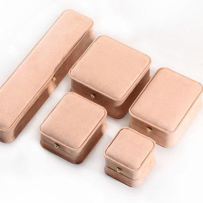 Các hộp đồ trang sức bằng nhung hình chữ nhật tùy chỉnh để đóng gói vòng đeo tai và vòng cổ
