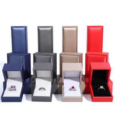 Logo của khách hàng Hộp đóng gói đồ trang sức Hanhong Chiếc nhẫn da sang trọng vòng cổ Hộp đồ trang sức