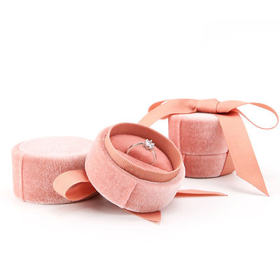 Hộp nhẫn vải flanel của Hanhong Tiandi để đóng gói đồ trang sức 5 * 4.5 * 5cm Nhung nhựa