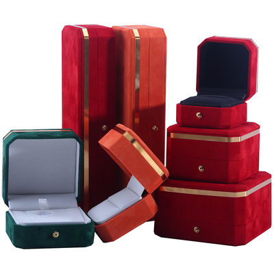 Hộp đóng gói đồ trang sức nhung tùy chỉnh cho quà cưới Bàn tai và nhẫn từ Hanhong