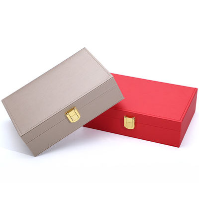 Logo của khách hàng Hanhong PU hộp đồ trang sức da cho nhẫn bông tai dây chuyền và vòng cổ