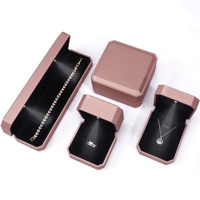 Đặt hàng theo yêu cầu LED ẩm ướt hộp đồ trang sức bao bì cho nhẫn vòng cổ vòng tay tai tai
