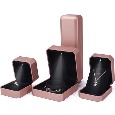 Đặt hàng theo yêu cầu LED ẩm ướt hộp đồ trang sức bao bì cho nhẫn vòng cổ vòng tay tai tai