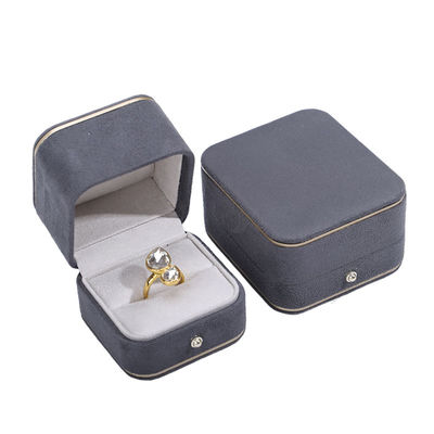 Hot Stamping Logo Hanhong Xám hộp trang sức tùy chỉnh cho vòng đeo cổ