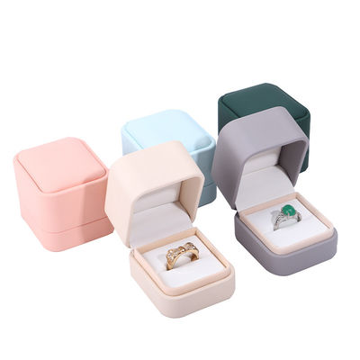 Mua Logo tùy chỉnh đồ trang sức gói hộp da PU cho vòng tai vòng tay vòng cổ và nhẫn online manufacture