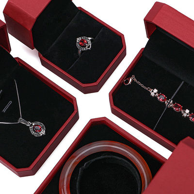 Tùy chỉnh kích thước đồ trang sức gói hộp giấy đầy hình tám giác để cung cấp
