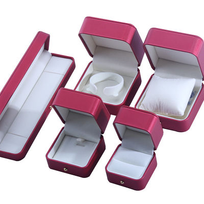Mua Hanhong Custom Đỏ PU da đồ trang sức bao bì hộp cho vòng đeo cổ cưới nhẫn online manufacture