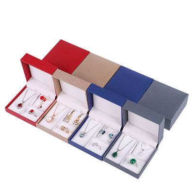 Hộp đồ trang sức giấy hình vuông kiểu nhọn sang trọng tùy chỉnh cho vòng cổ Hanhong