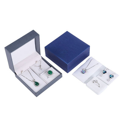 Hộp đồ trang sức giấy hình vuông kiểu nhọn sang trọng tùy chỉnh cho vòng cổ Hanhong