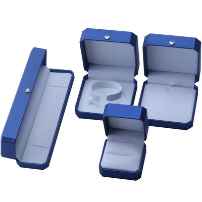 Mua Hộp lưu trữ đồ trang sức hình vương miện tùy chỉnh bằng da PU màu xanh dương cho nhẫn và phụ kiện online manufacture