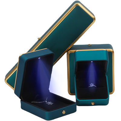 Vòng đeo tay Đeo cổ Nhẫn Nhẫn Hộp đồ trang sức với Light Luxury Organizer Peacock Blue