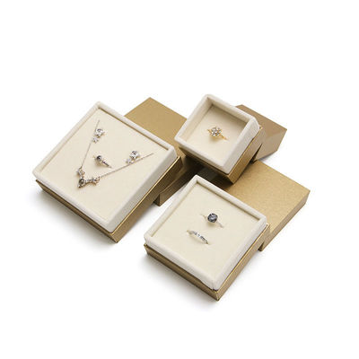 Hộp đồ trang sức giấy nhung thiết kế tùy chỉnh Hanhong Bao bì thân thiện với môi trường